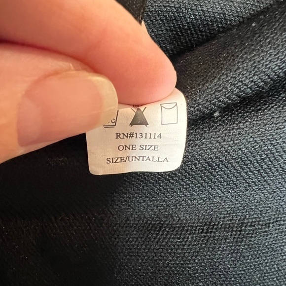 D11.28 Skinny Black Tights with Zipper Pockets One Size - Picture 4 of 5